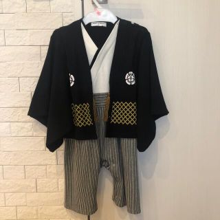 ベルメゾン(ベルメゾン)の☆美品☆ 紋付ロンパース　90cm(和服/着物)