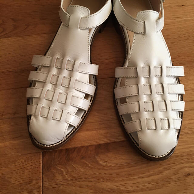 steven alan(スティーブンアラン)のSteven Alan LEATHER MESH SANDALS グルカサンダル レディースの靴/シューズ(サンダル)の商品写真