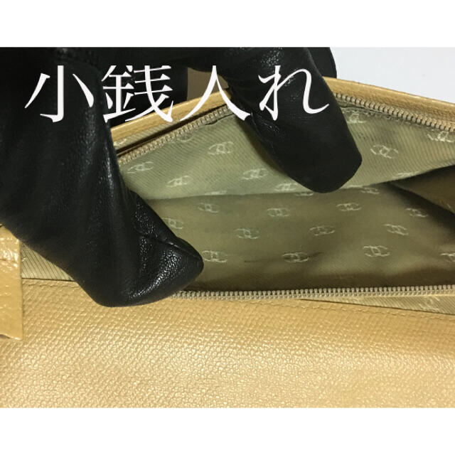 CHANEL 長財布 ココボタン ベージュ 9