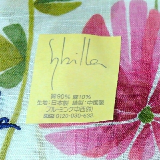 Sybilla(シビラ)の今からの季節にピッタリ　綿麻　シビラ　薄手ハンカチ　 レディースのファッション小物(ハンカチ)の商品写真