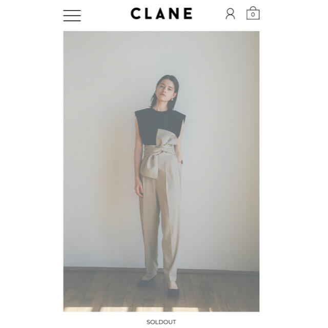 CLANE クラネ新作新品タグ着きOBI PANTS送料無料 レディースのパンツ(カジュアルパンツ)の商品写真