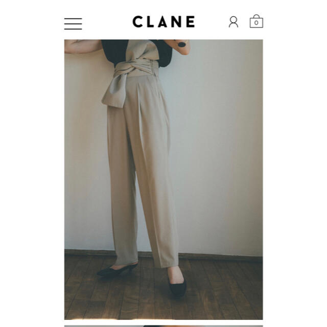 CLANE クラネ新作新品タグ着きOBI PANTS送料無料 レディースのパンツ(カジュアルパンツ)の商品写真