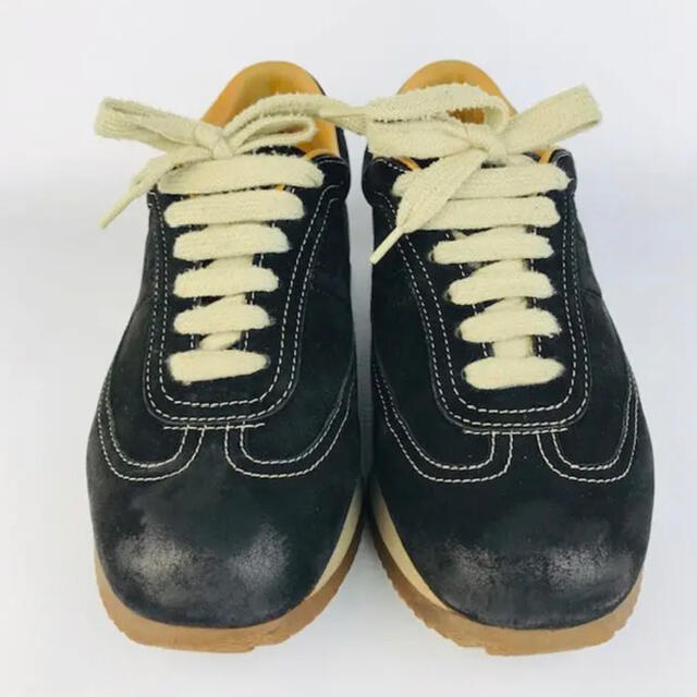 HERMES☆クイック・レディース スエードレザーHロゴスニーカー(351/2