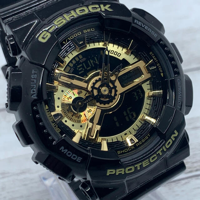最高の品質 G-SHOCK - G-SHOCK GA-110GB-1AJF ブラック・ゴールド 腕時計(デジタル)
