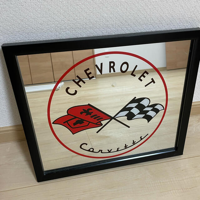 Chevrolet(シボレー)のCHEVROLET ルームミラー ハンドメイドのインテリア/家具(インテリア雑貨)の商品写真