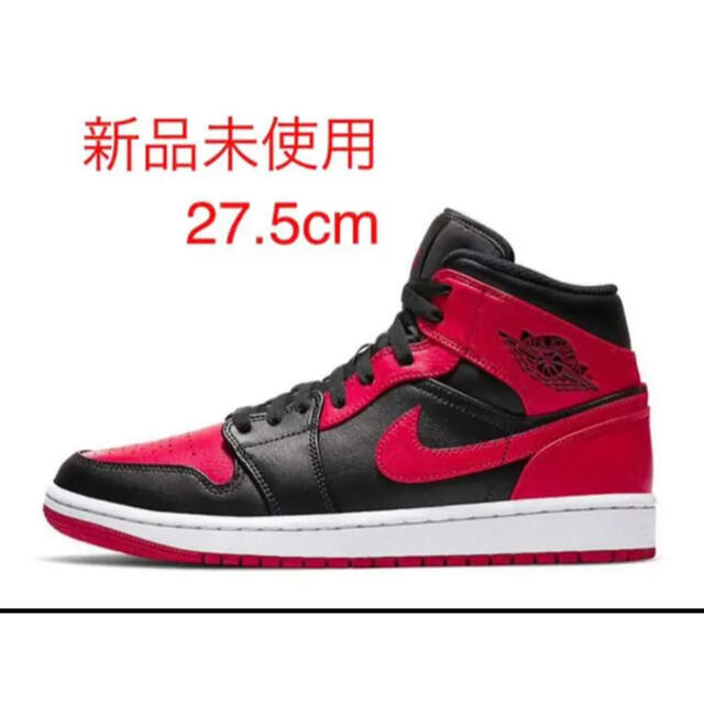 NIKE AIR JORDAN 1 MID BREDナイキ ジョーダン ブレッド