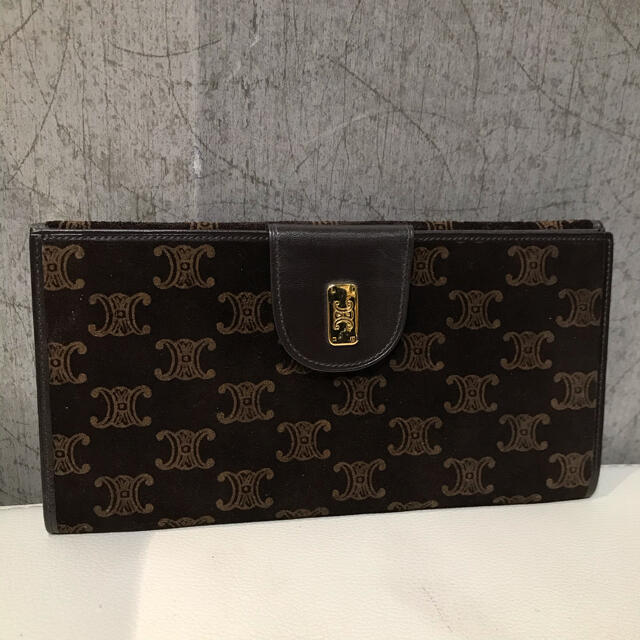 専用 CELINE セリーヌ ヴィンテージ ブラゾン柄 長財布 小銭入有