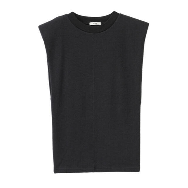 CLANE クラネ POWER SHOULDER THERMAL TOPS BK