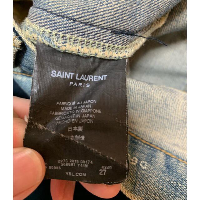 Saint Laurent(サンローラン)のサンローランエディ期デストロイデニム メンズのパンツ(デニム/ジーンズ)の商品写真