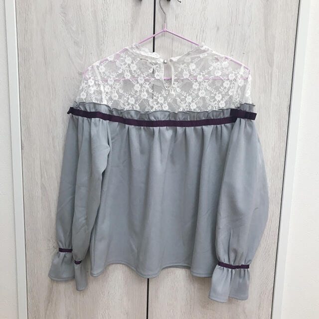 axes femme(アクシーズファム)の【トレンド◎】春服♡ レース切替レジメカットPO レディースのトップス(カットソー(長袖/七分))の商品写真