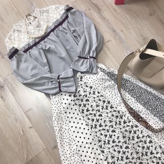 アクシーズファム(axes femme)の【トレンド◎】春服♡ レース切替レジメカットPO(カットソー(長袖/七分))