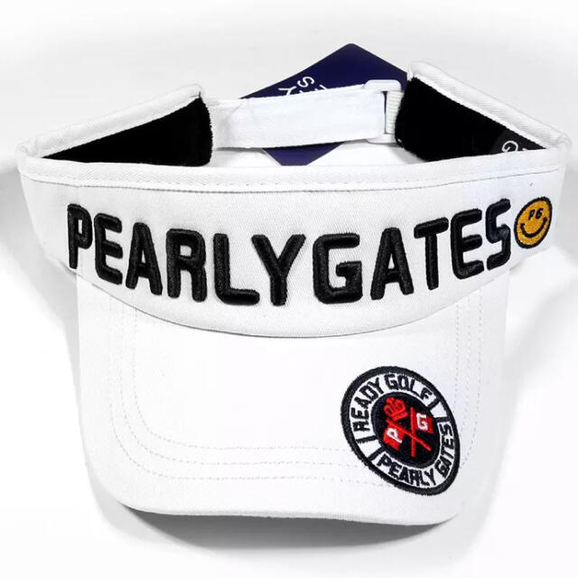 PEARLY GATES(パーリーゲイツ)のパーリーゲイツ　ゴルフバイザー　サンバイザー　キャップ　ユニセックス メンズの帽子(サンバイザー)の商品写真