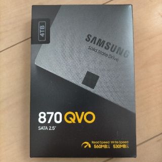 サムスン(SAMSUNG)のSAMSUNG SSD 870QVO MZ-77Q4T0B/IT 4TB 新品(PC周辺機器)