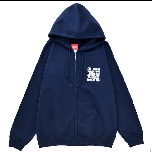 COCOLOBLAND(ココロブランド)のココロブランド CAN I KICK IT ZIP PARKA (NAVY) メンズのトップス(パーカー)の商品写真