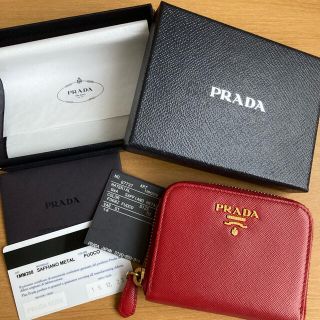 プラダ(PRADA)のPRADA 小銭入れ レッド(コインケース)