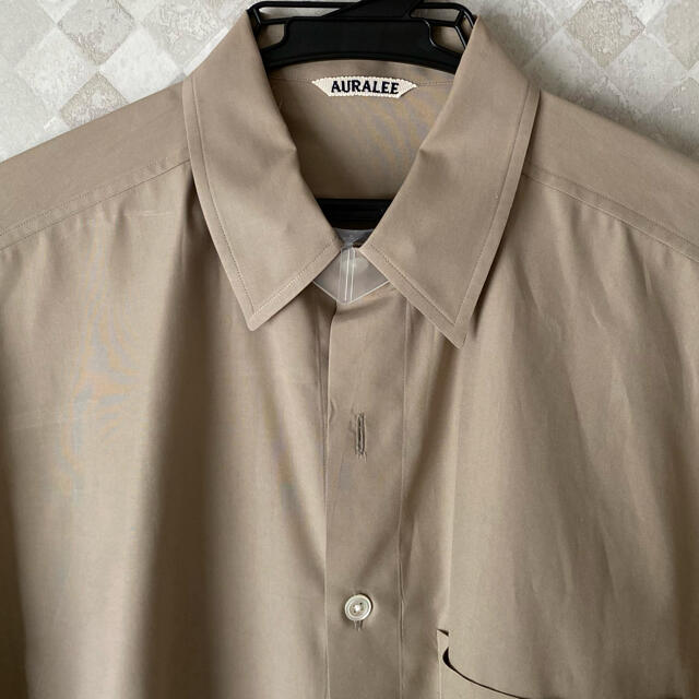 COMOLI(コモリ)の【クリーニング済】AURALEE フィンクスコットン・ハーフスリーブシャツ 4 メンズのトップス(シャツ)の商品写真