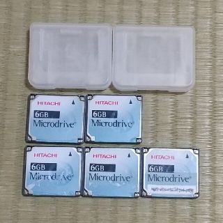 ヒタチ(日立)のマイクロドライブ ６GB　中古５枚(PC周辺機器)