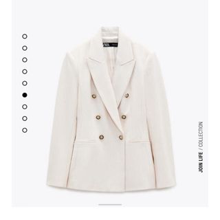 ザラ(ZARA)のZARA♡ダブルブレストピケブレザー(テーラードジャケット)