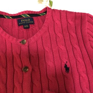 POLO RALPH LAUREN - ラルフローレン⭐カーディガン⭐ピンク⭐160⭐S