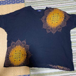 チャイハネ(チャイハネ)のばび蔵様専用チャイハネ　アジアン　綿100%  アウター　黒色(Tシャツ/カットソー(七分/長袖))