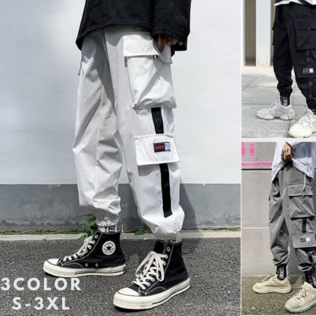 カーゴパンツ白 メンズS 新品の通販 by あい's shop｜ラクマ