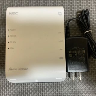 エヌイーシー(NEC)のNEC 無線wi-fiルーター Aterm WF800HP(PC周辺機器)