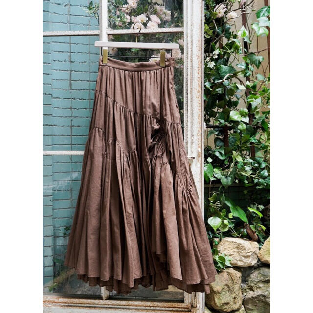 herliptoAsymmetricTieredCottonvoileSkirt 1