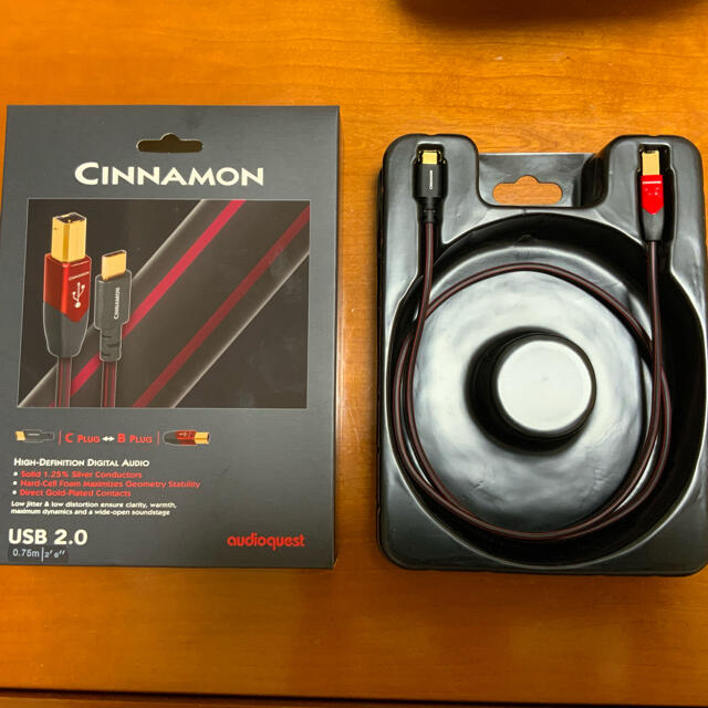 オーディオクエスト CINNAMON USB2.0  C to B 0.75m