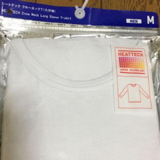 ユニクロ(UNIQLO)のUユニクロ ヒートテック クールネックT（9分袖） M ホワイト MEN  (Tシャツ/カットソー(七分/長袖))