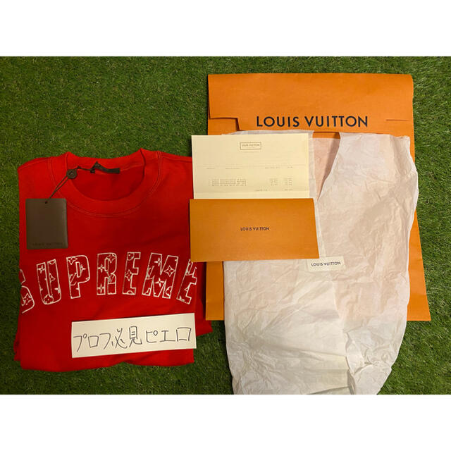 Supreme 2017 Cruise Supreme Louis Vuitton Arc Logo Crewneck Red