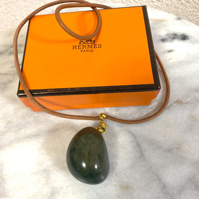 Hermes - HERMES ストーン チョーカー ネックレス ペンダントの通販 by