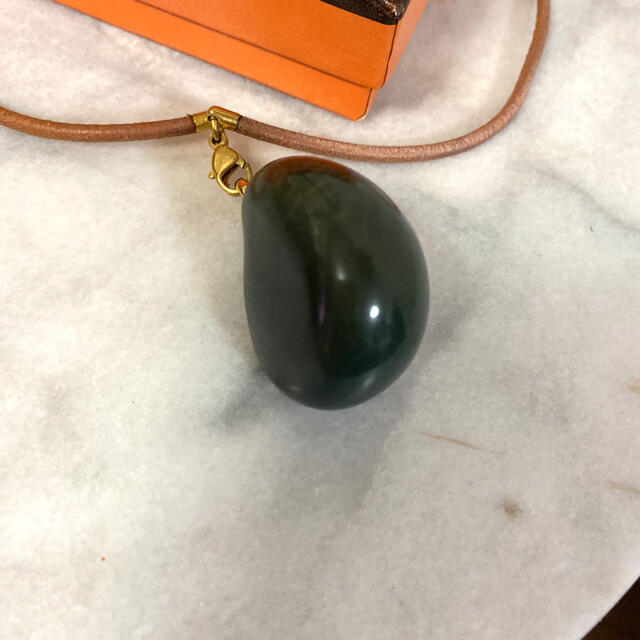HERMES ストーン チョーカー ネックレス ペンダント