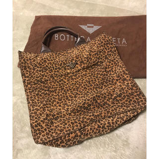 ボッテガヴェネタ(Bottega Veneta)のボッテガヴェネタ レオパード柄 バッグ 美品 保存袋付き(ハンドバッグ)