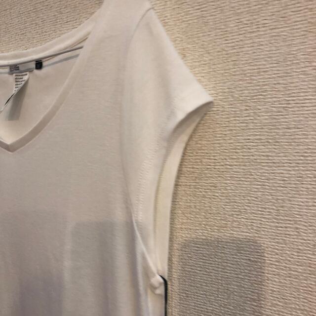 DOUBLE STANDARD CLOTHING(ダブルスタンダードクロージング)のrairamama専用　ダブルスタンダードクロージング　ロング丈Tシャツ　36 レディースのトップス(Tシャツ(半袖/袖なし))の商品写真