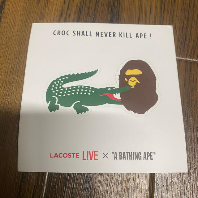 A BATHING APE(アベイシングエイプ)の非売品 Bape lacoste ステッカー　正規品 メンズのメンズ その他(その他)の商品写真