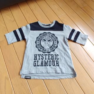 ヒステリックミニ(HYSTERIC MINI)のヒステリックミニ　五分袖　90cm　灰色　グレー(Tシャツ/カットソー)