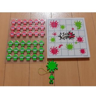 スプラトゥーン2　リバーシ　オセロ　キーホルダー　中古(オセロ/チェス)