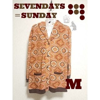 セブンデイズサンデイ(SEVENDAYS=SUNDAY)の【M】 SEVENDAYS＝SUNDAY フリースカーデ(カーディガン)