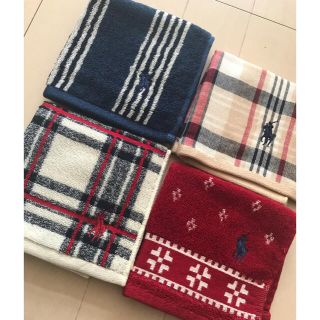 ラルフローレン(Ralph Lauren)の新品　未使用　ラルフローレン  ハンカチタオル　4枚セット(ハンカチ)