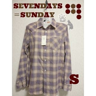 セブンデイズサンデイ(SEVENDAYS=SUNDAY)の【S】 SEVENDAYS＝SUNDAY ウエスタン シャツ(シャツ/ブラウス(長袖/七分))