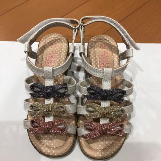 ヌォーボ(Nuovo)の【美品】ホーキンス　NUOVOGirl リボンサンダル(サンダル)