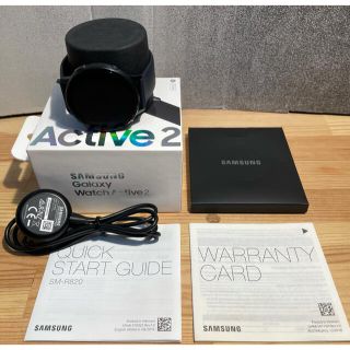 サムスン(SAMSUNG)のGalaxy Watch Active2 SM-R820 44m アクアブラック(その他)