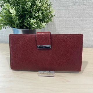 グッチ(Gucci)のGUCCI グッチ 財布 金具 レッド ボルドー(折り財布)