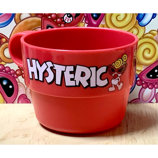 HYSTERIC MINI(ヒステリックミニ)のヒスミニ☆正規品☆新品☆プラカップ☆コップ☆赤☆食器☆ランチ☆お弁当☆歯みがき キッズ/ベビー/マタニティの授乳/お食事用品(マグカップ)の商品写真