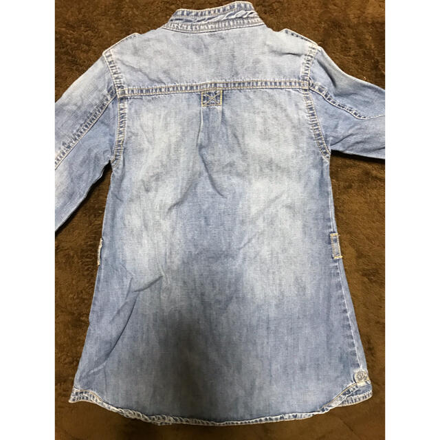 ZARA KIDS(ザラキッズ)のzara kids girl デニムワンピース　110 キッズ/ベビー/マタニティのキッズ服女の子用(90cm~)(ワンピース)の商品写真