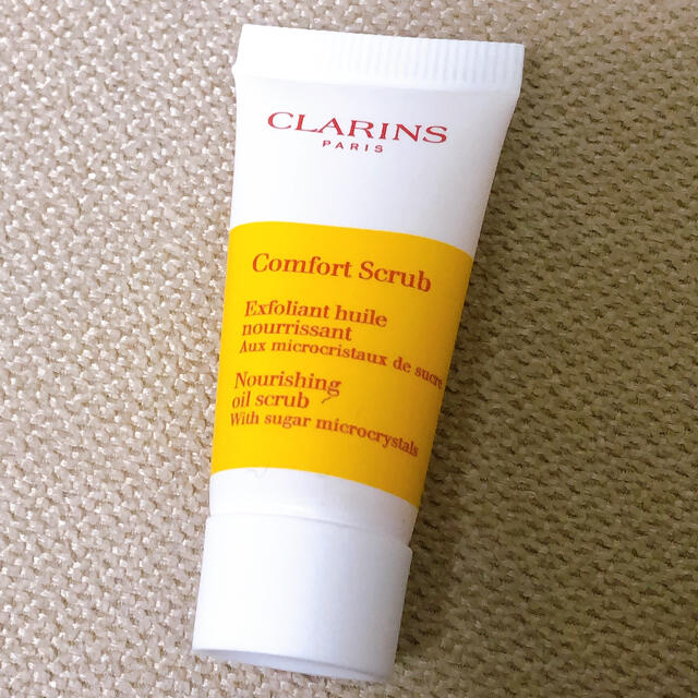 CLARINS(クラランス)のCLARINS クラランス  コンフォートオイルスクラブ　試供品 コスメ/美容のスキンケア/基礎化粧品(洗顔料)の商品写真