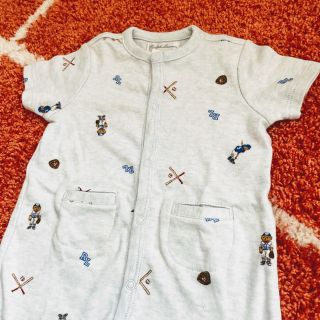 ポロラルフローレン(POLO RALPH LAUREN)の新品未使用タグ付き　3Mベビー服　赤ちゃん服　ハワイ購入　野球bear(ロンパース)