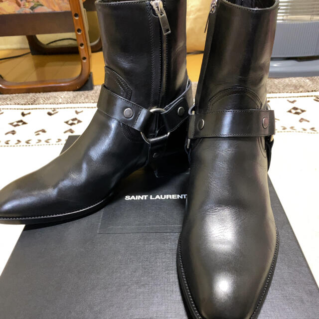 新しいコレクション SAINT LAURENT サンローラン ハーネスブーツ ...