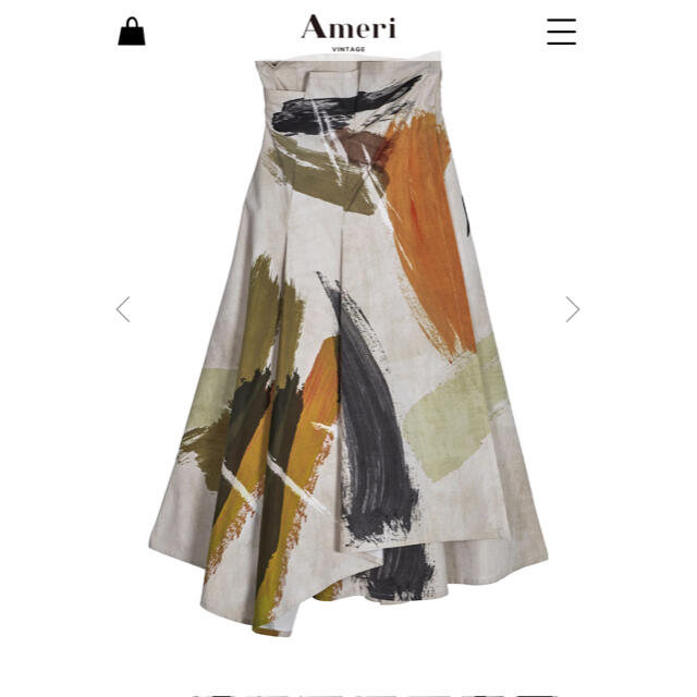 Ameri VINTAGE(アメリヴィンテージ)のLOUISE ART SKIRT  アメリヴィンテージ レディースのスカート(ロングスカート)の商品写真
