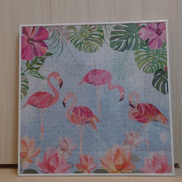 ジクソーパズル 完成品  Flamingos & Lilies 1 エンタメ/ホビーのアート用品(その他)の商品写真